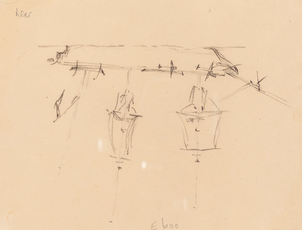 Una Nave a Vela [verso], 1839-1845 da Edward Lear