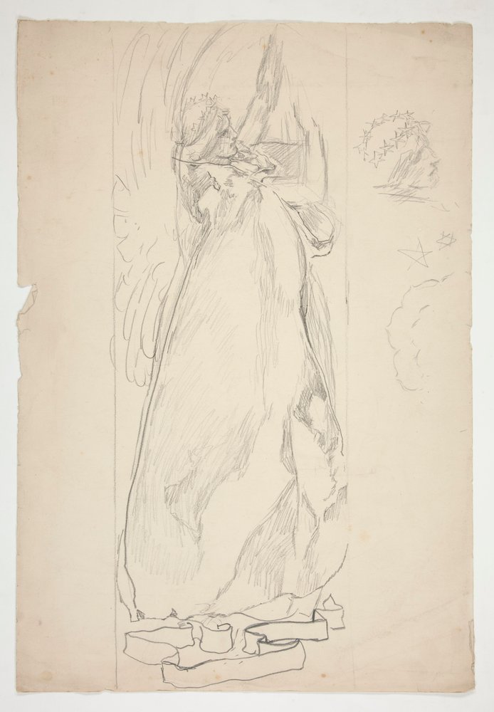 Studio di un angelo | Edwin Austin Abbey | Stampa d'arte