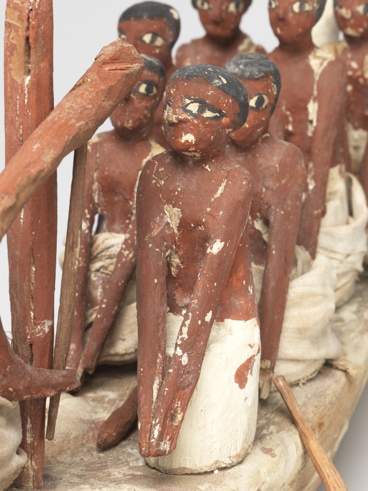 Modello di barca a vela dalla tomba di Khety (Beni Hasan) Medio Regno da Egyptian 12th Dynasty