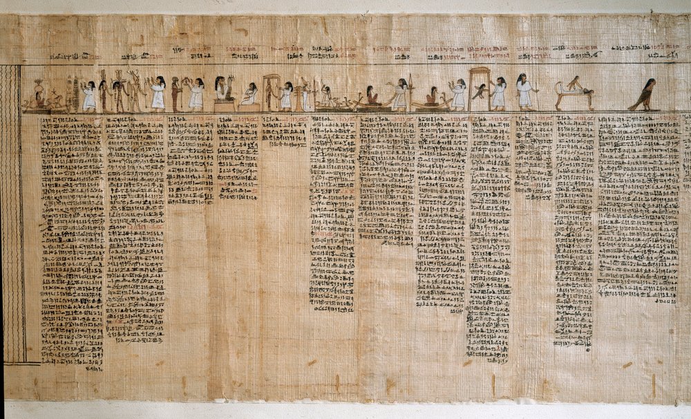 Antichità egiziana: Papiro di un Libro dei Morti. Periodo tolemaico. Museo Egizio, Torino da Egyptian Ptolemaic Period