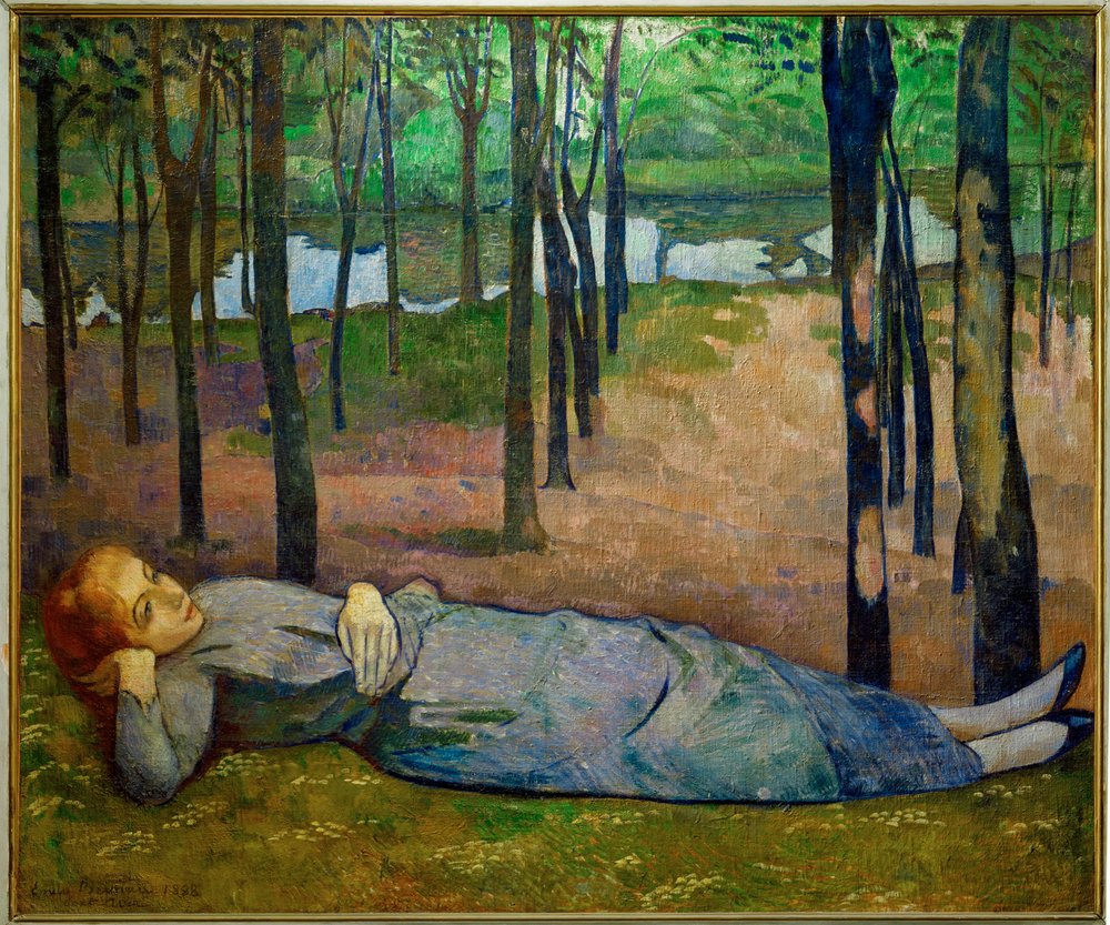 Madeleine, sorella di Bernard, dipinta nel Bois d