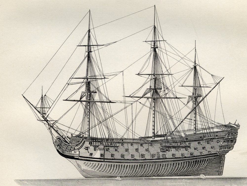 La Royal William, da «The National Encyclopaedia», pubblicata da William Mackenzie, Londra, fine del XIX secolo da English School
