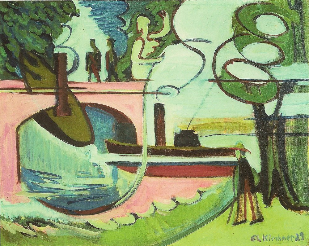 Lützow-Ufer al mattino da Ernst Ludwig Kirchner
