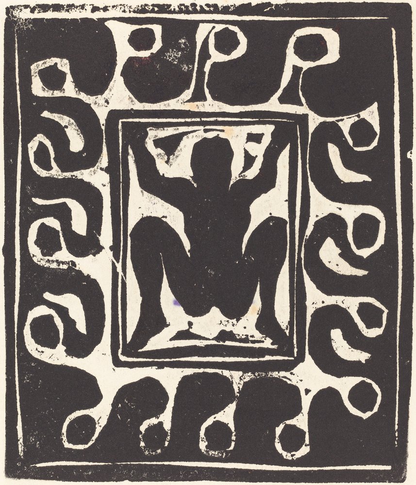 Danzatrice nuda, 1906 da Ernst Ludwig Kirchner