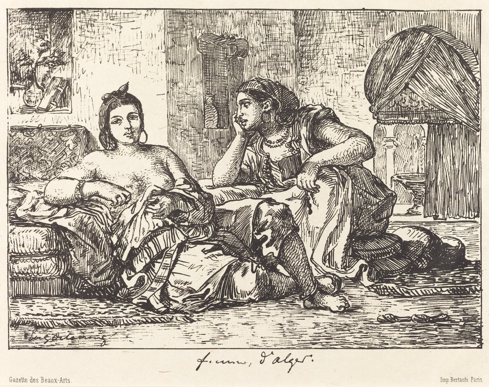 Donne di Algeri da Eugène Delacroix