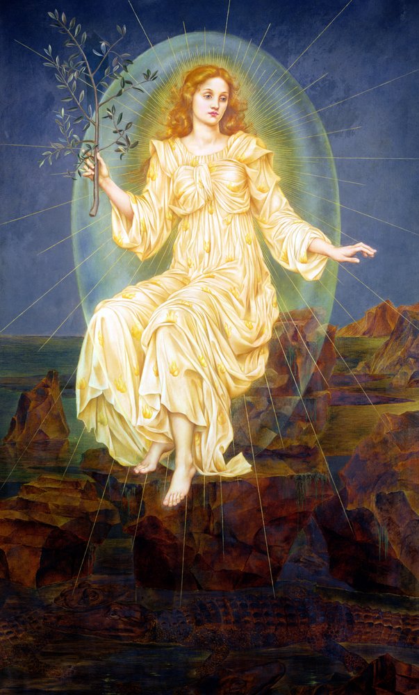 Lux in Tenebris, 1895 da Evelyn De Morgan