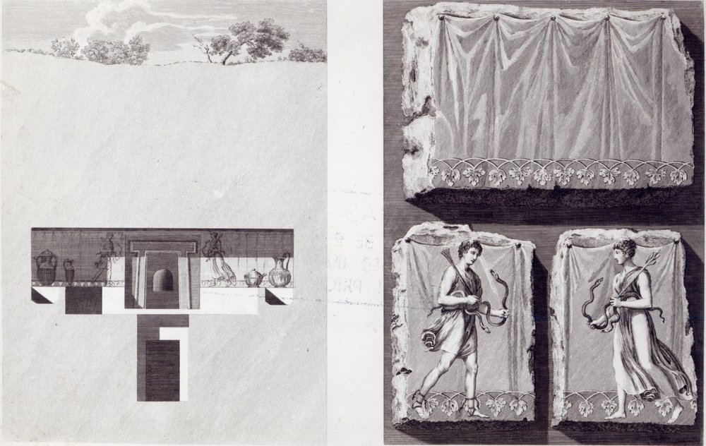 Tombe etrusche | Franciszek Smuglewicz | Stampa d'arte