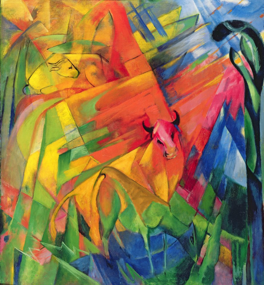 Animali in un paesaggio, 1914 da Franz Marc