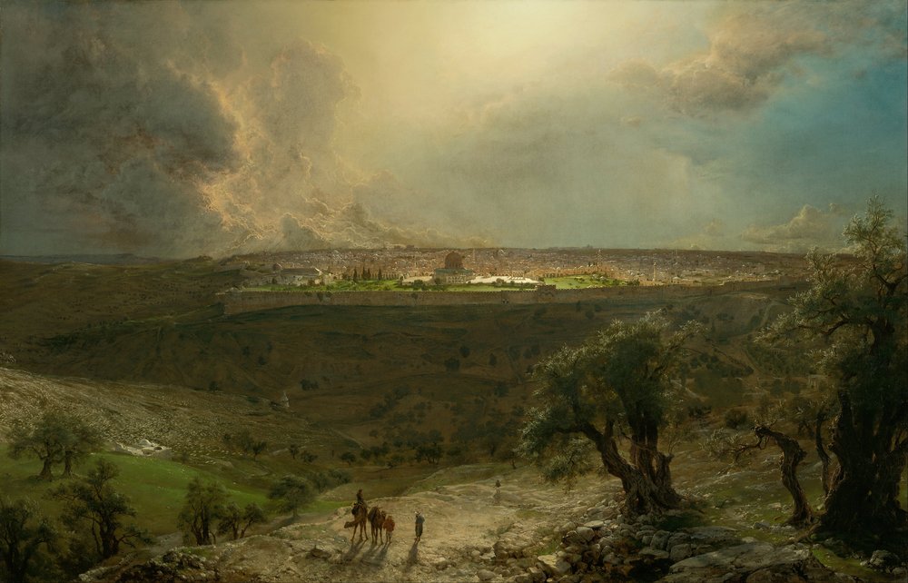 Gerusalemme dal Monte degli Ulivi da Frederic Edwin Church
