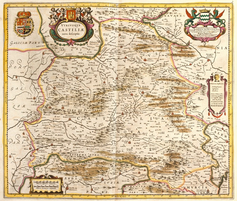 Mappa del Regno di Castiglia (Spagna) | Frederick de Wit
