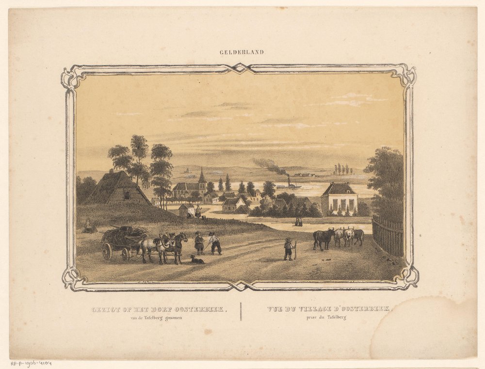 Vista di Oosterbeek (serie: Gelderland) da Frederik Lodewijk Huygens