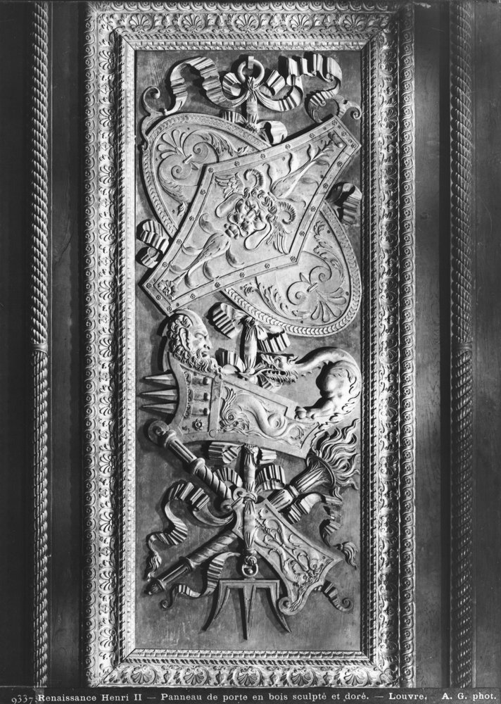 Pannello della porta, stile Enrico II, c.1556 da French School