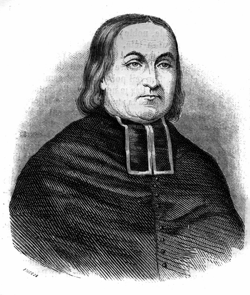 Ritratto di Abate Théodore Combalot (1798-1873), ecclesiastico francese, fondatore della Congregazione delle "Religiose dell