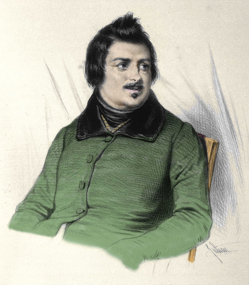 Ritratto di Honoré de Balzac (1799-1850), scrittore francese. da French School