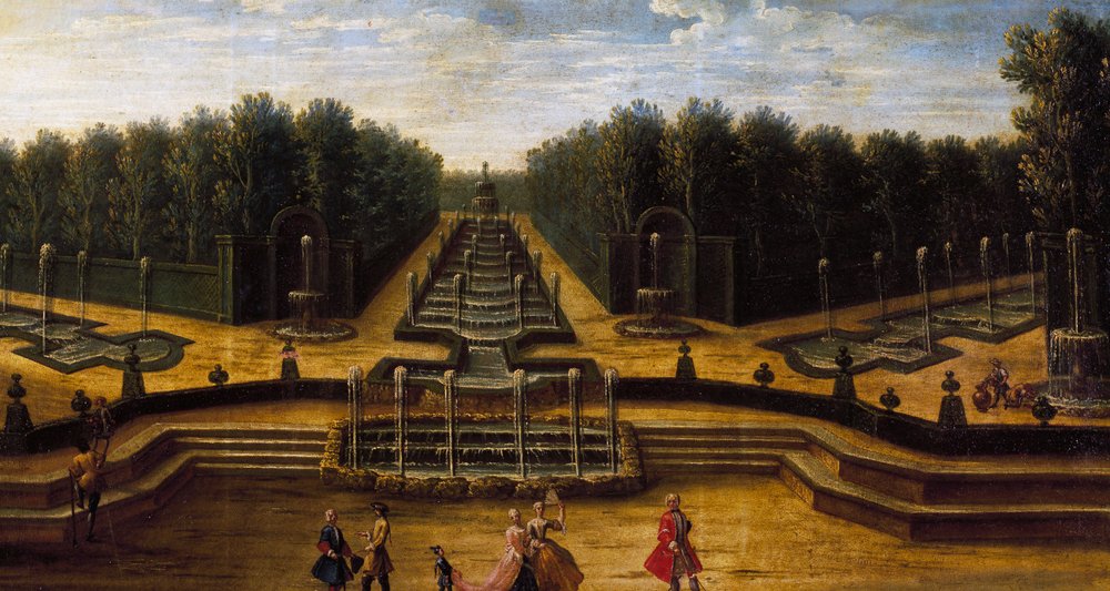 Teatro d'acqua, Giardino del Palazzo di Versailles da French School
