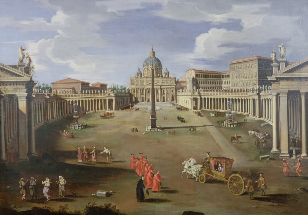 Veduta di San Pietro a Roma da Gaspar van Wittel