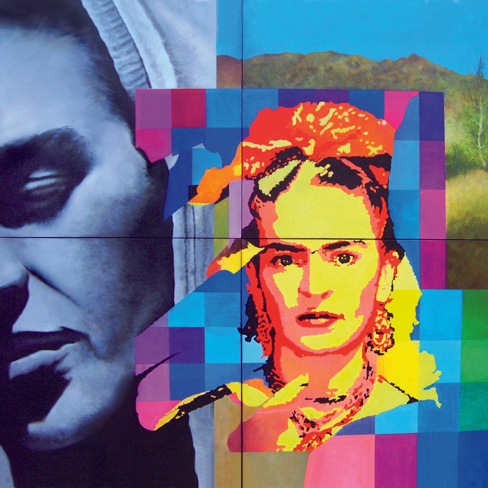 Sciarpa Stola In Viscosa Con Doppia Stampa Frida Kahlo – Accessorio Moda Donna 190x70 Cm - 5