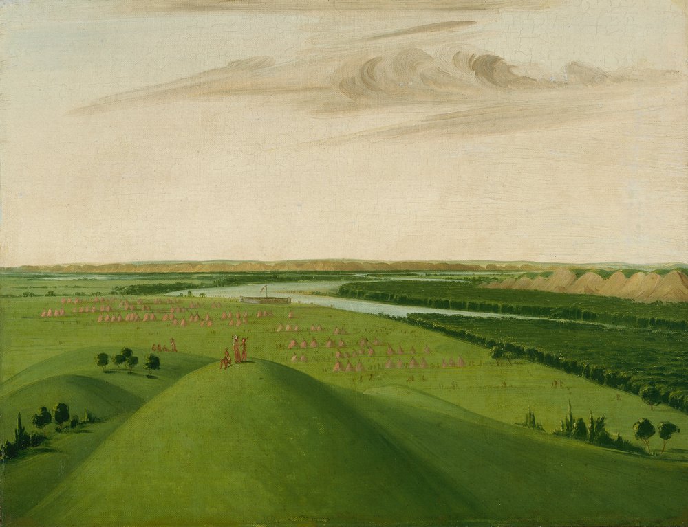 Fort Union, foce del fiume Yellowstone, 2000 miglia sopra St. Louis da George Catlin