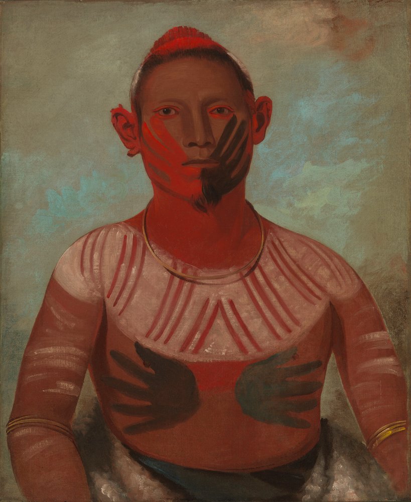 I-o-wáy, uno dei principali guerrieri di Black Hawk da George Catlin