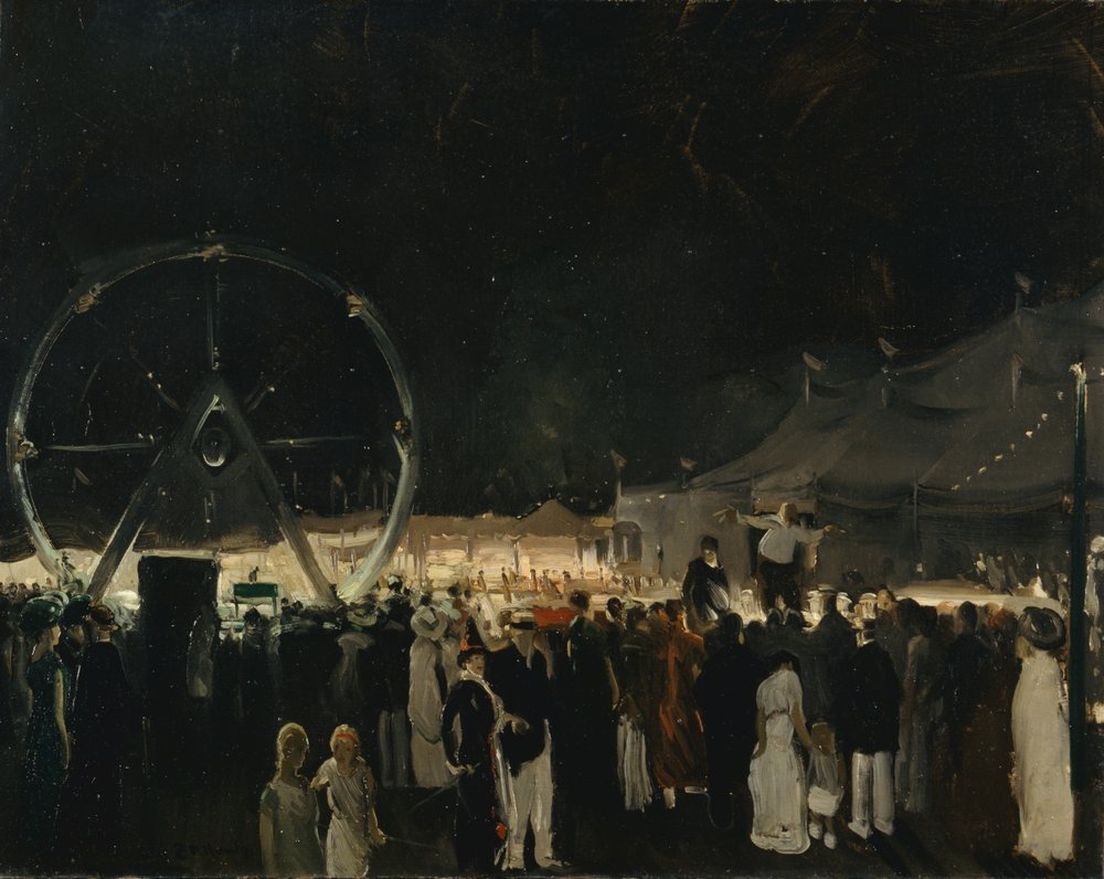 Fuori dal grande tendone | George Wesley Bellows