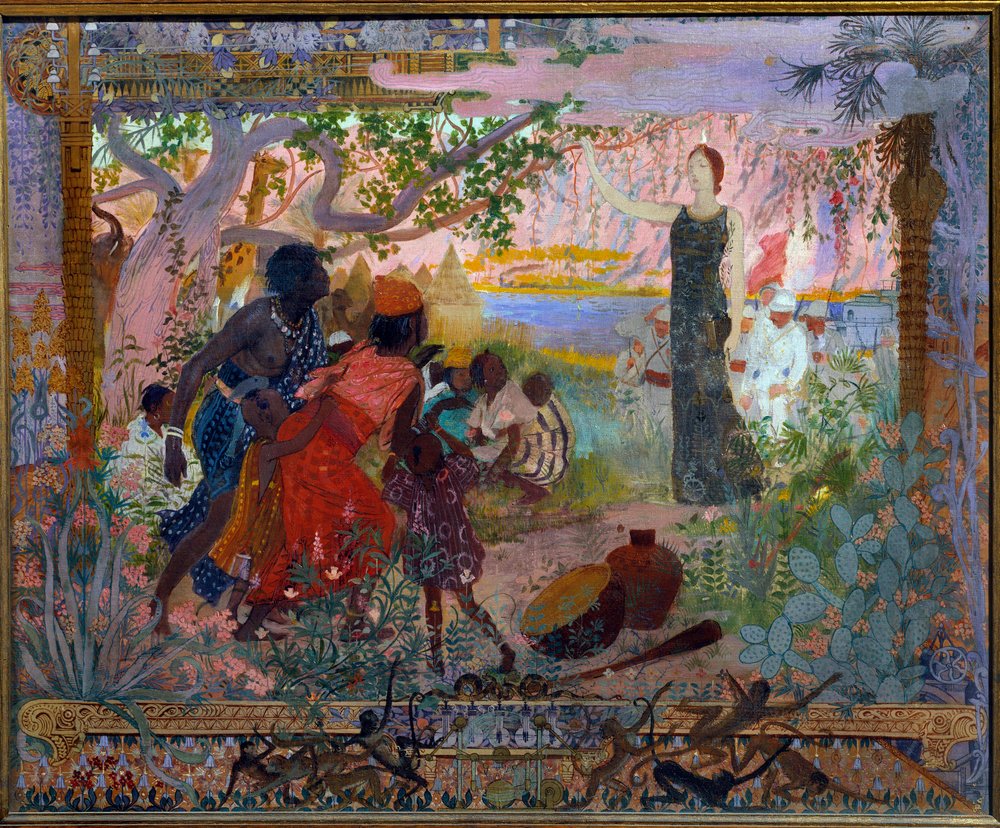 Arte accademica o pompier: 'La conquista dell'Africa' Allegoria sul ...