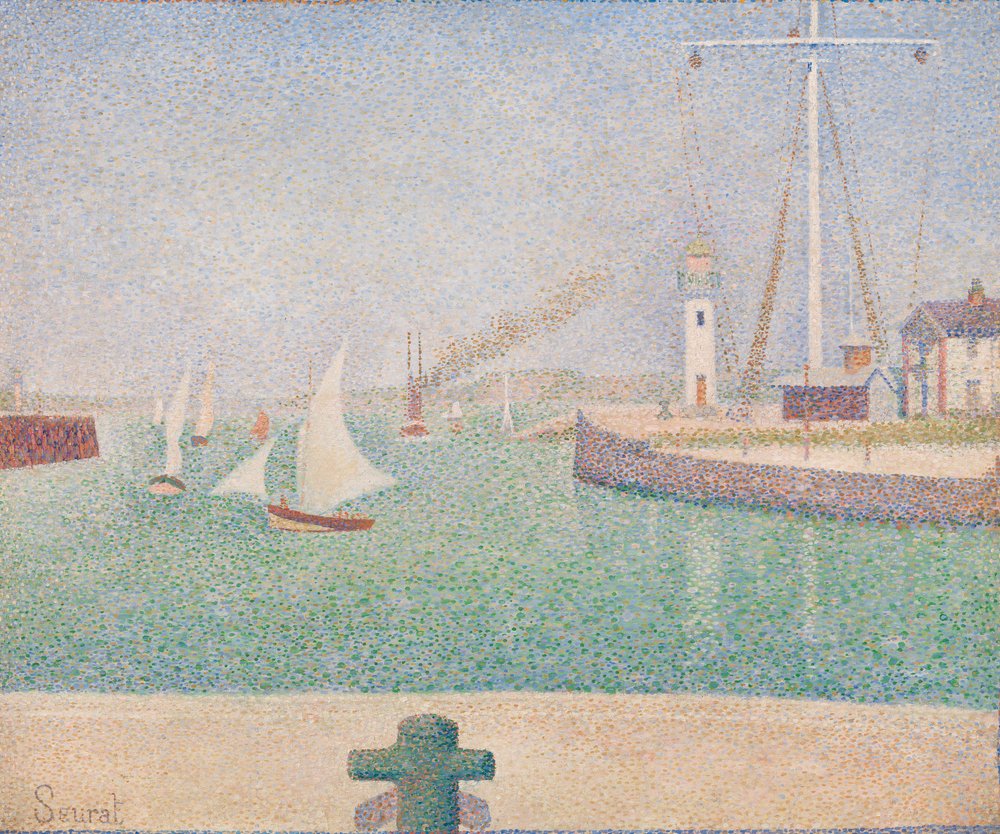 Ingresso del porto di Honfleur da Georges Seurat