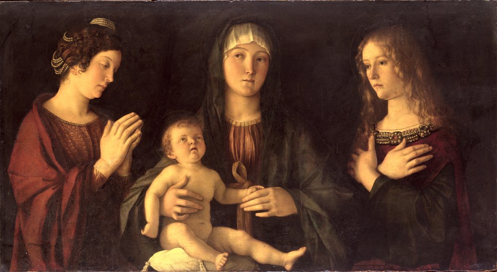 Madonna col Bambino, santa Maria Maddalena e santa Caterina da Giovanni Bellini