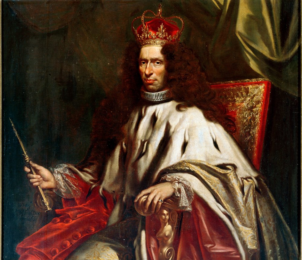 Ritratto di Antonio Grimaldi, Doge di Genova dal 1703 al 1705. Dipinto ...