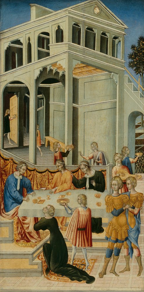Salomè chiede a Erode la testa di san Giovanni Battista da Giovanni di Paolo