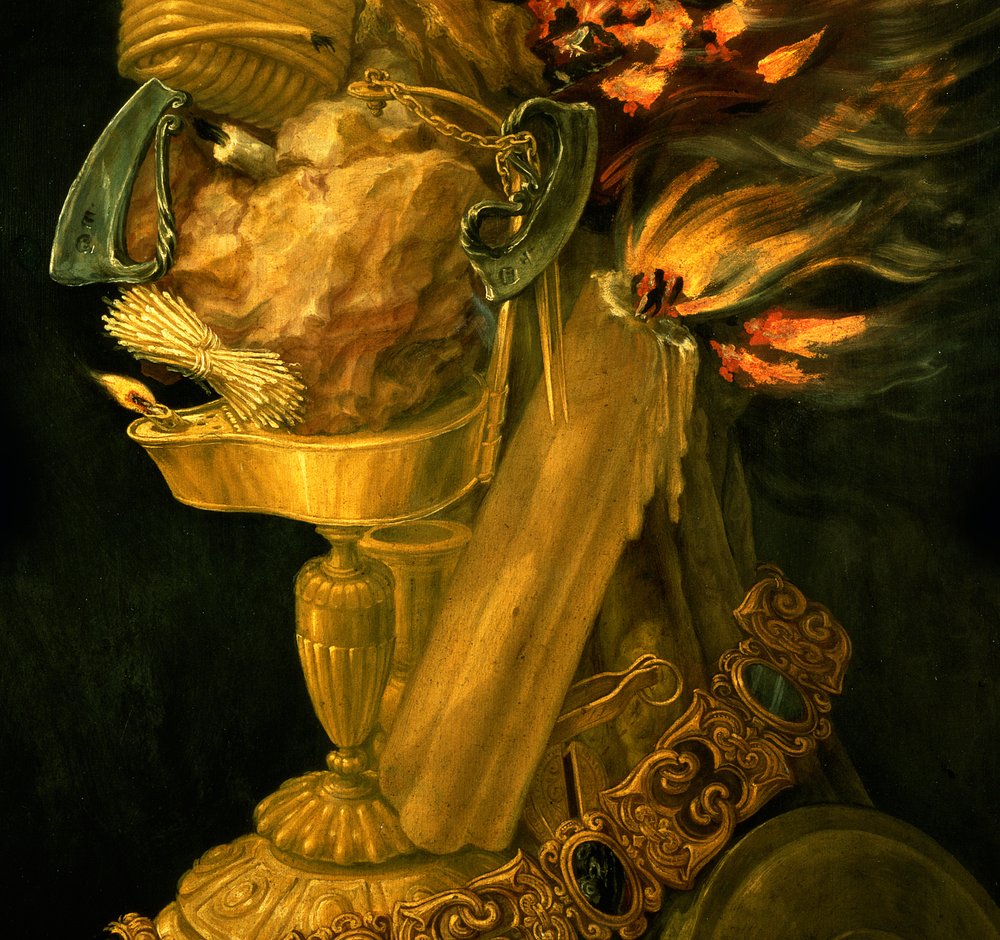 Fuoco (dettaglio) | Giuseppe Arcimboldo | Stampa d'arte