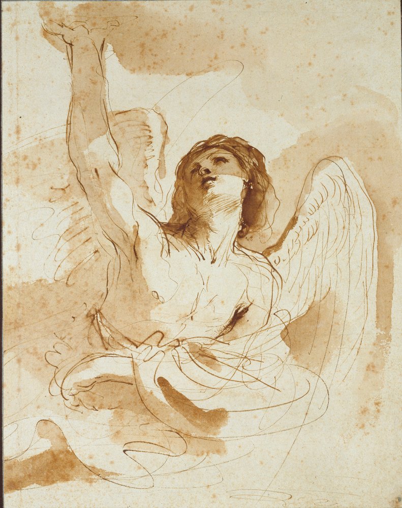 Un angelo, inizio del XVII secolo da Guercino