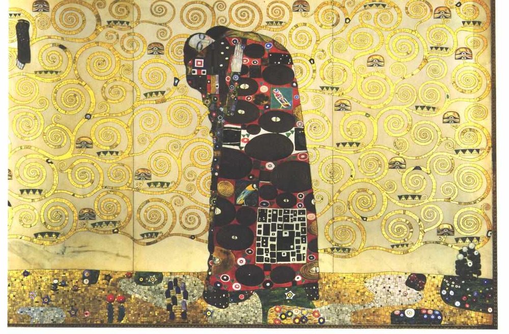Modello per il Fregio Stoclet - Abbraccio da Gustav Klimt