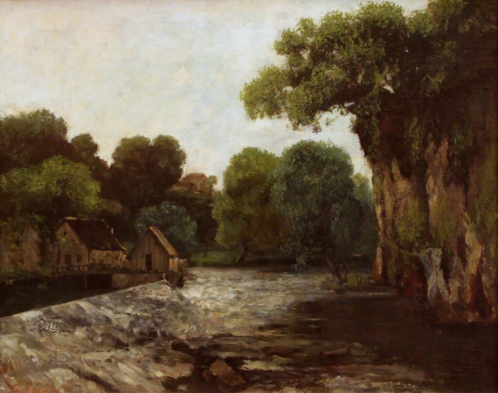 La chiusa del mulino da Gustave Courbet
