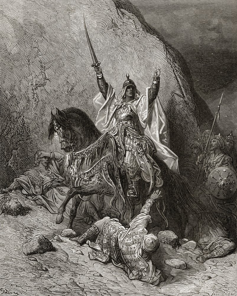 Saladino Yusuf (m.1173) Sultano durante la Seconda Crociata, illustrazione da 