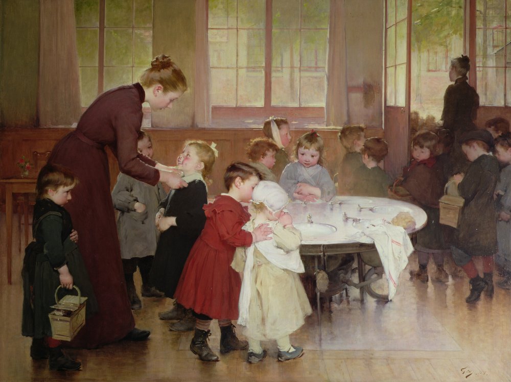 Scuola materna, 1898 da Henri Jules Jean Geoffroy