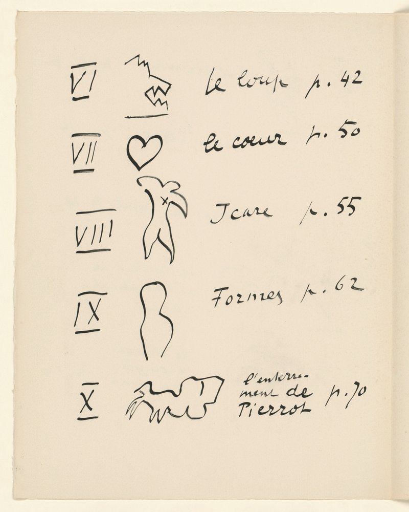 Tavola delle immagini 2. Da "Jazz". P. 150 da Henri Matisse