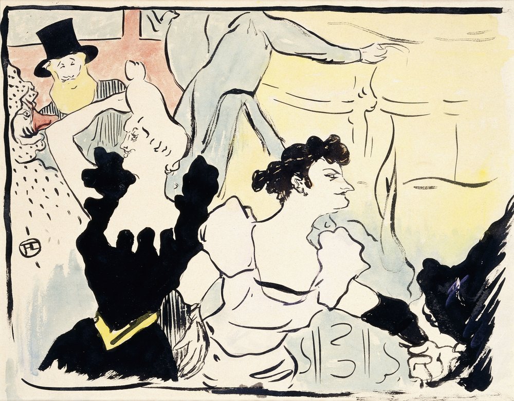 Al ballo in maschera - Festività parigine - Nuovi festeggiamenti, 1892 da Henri de Toulouse-Lautrec