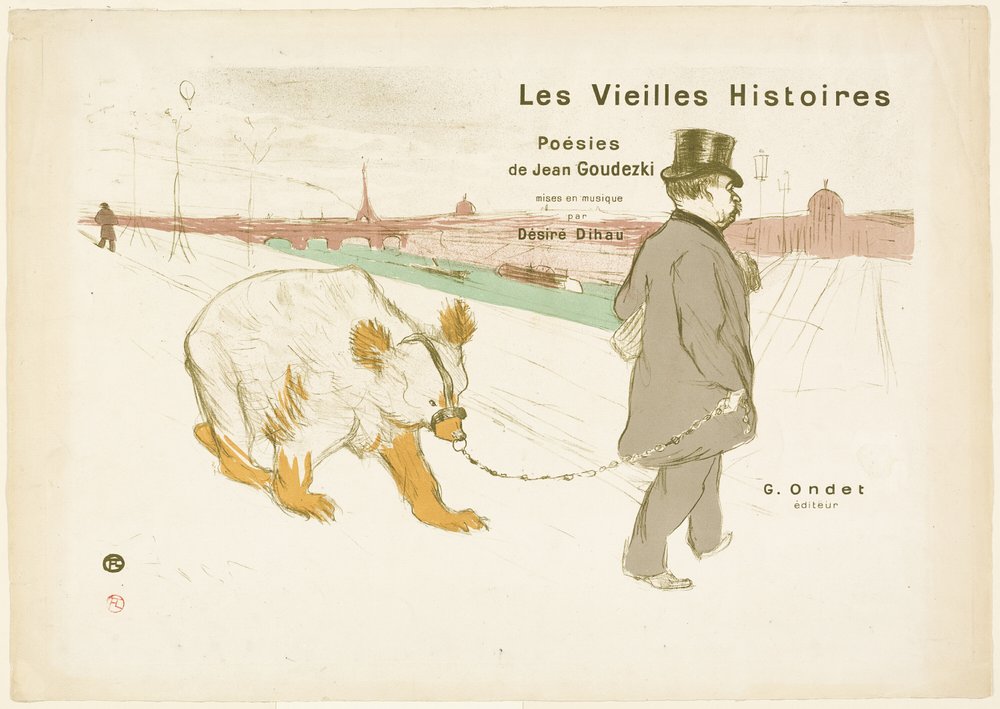 Copertina e frontespizio di Les Vieilles Histoires da Henri de Toulouse-Lautrec