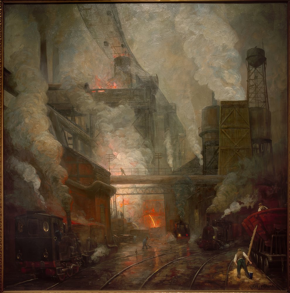 Colata di altoforno a Hörde da Herman Heijenbrock