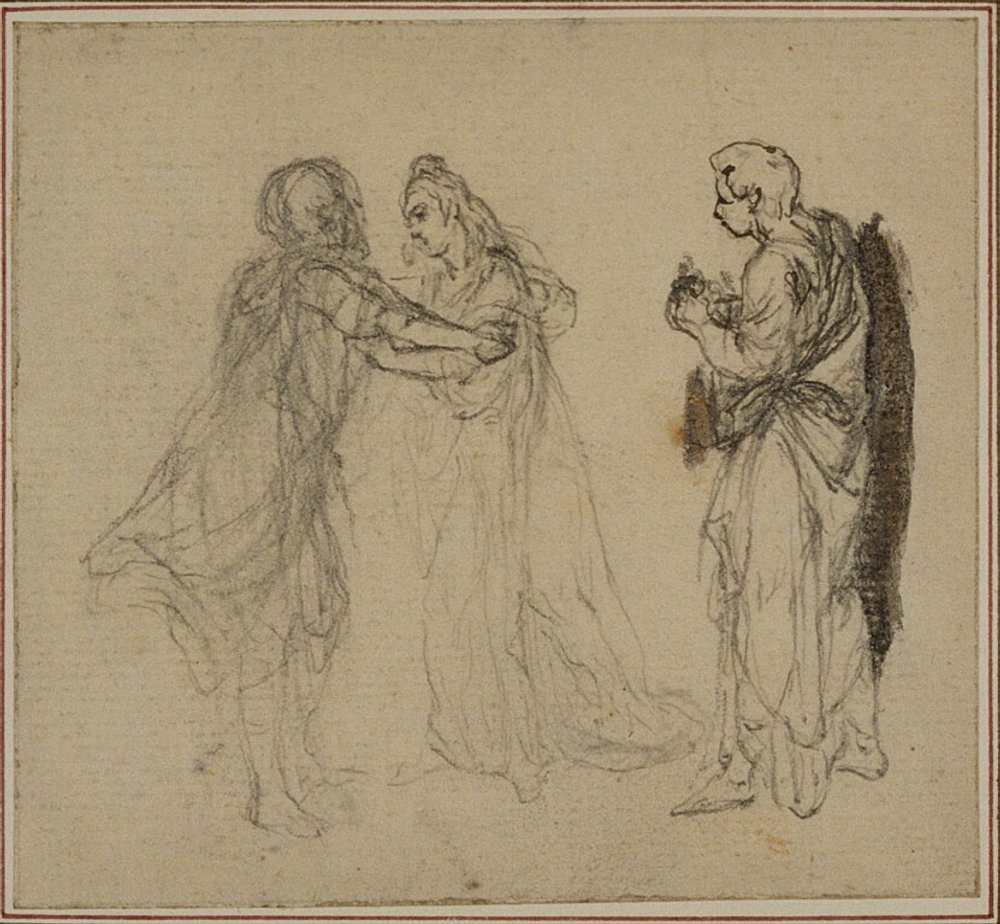 Studio per "La Pharsale" di Lucain, Canto II da Hubert Francois Gravelot