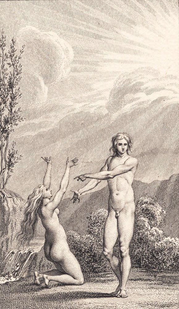 Illustrazione per "Adam ed Eva" di Ewald. II da J.F. Clemens