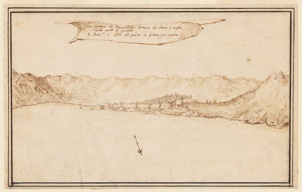Vista planometrica di Mazachebir da Jacques Callot