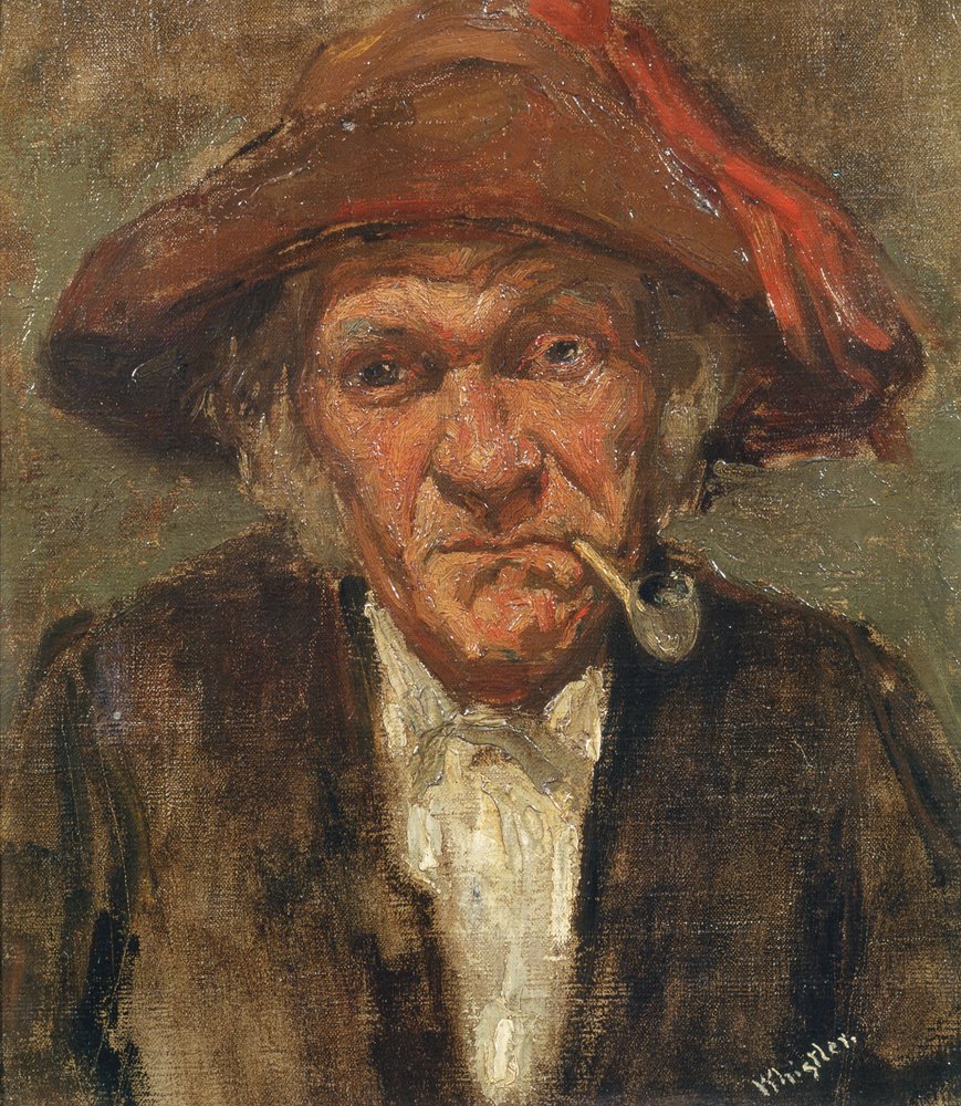Uomo che fuma una pipa, c.1859 da James Abbott McNeill Whistler