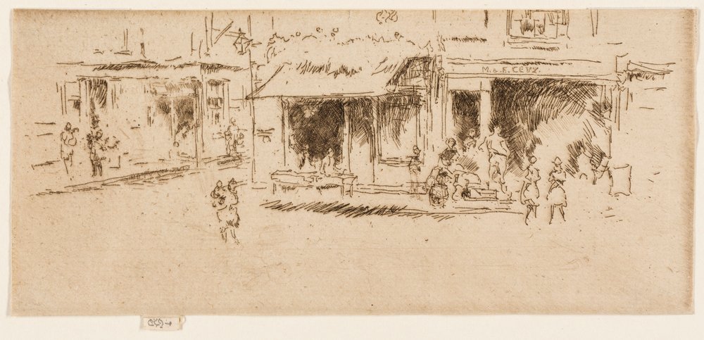 Piazza San Giacomo, Houndsditch da James McNeill Whistler
