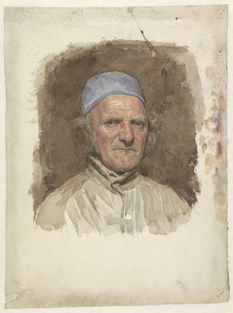 Ritratto di uomo con berretto blu da Jan Veth