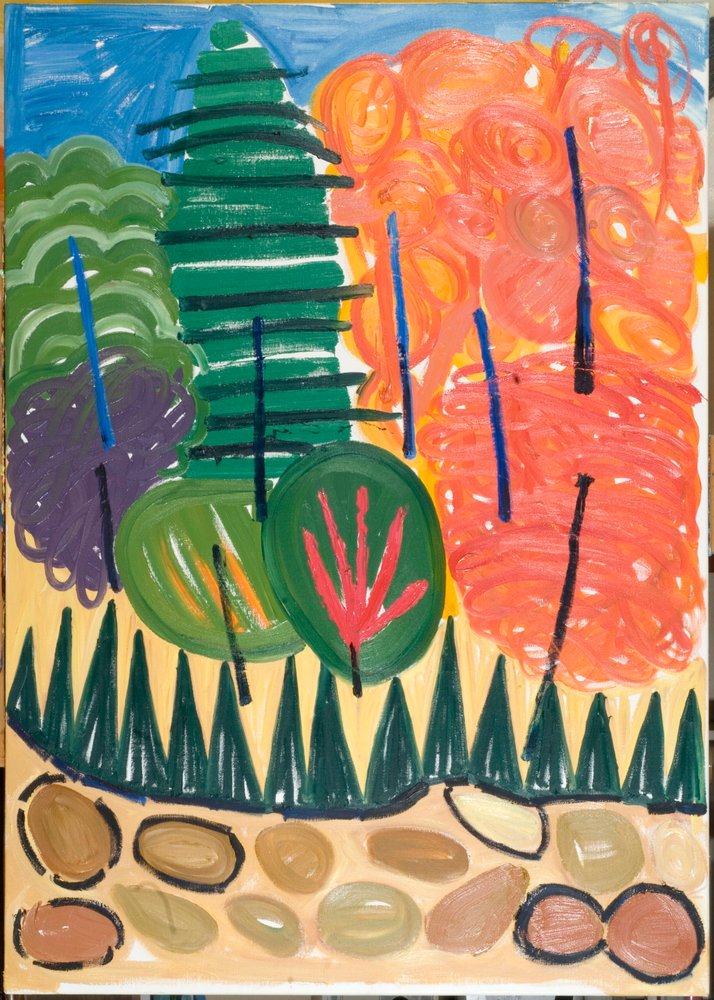 Blue Poles, 2007 da Janet McKenzie