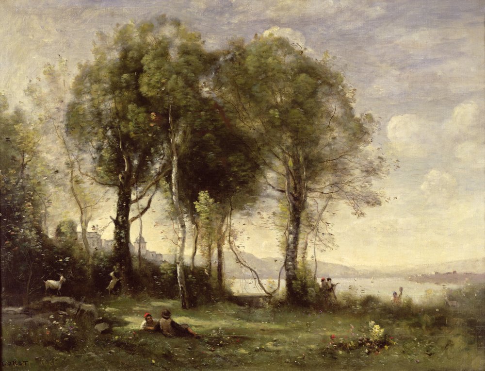 I caprai di Castel Gandolfo, 1866 da Jean-Baptiste-Camille Corot