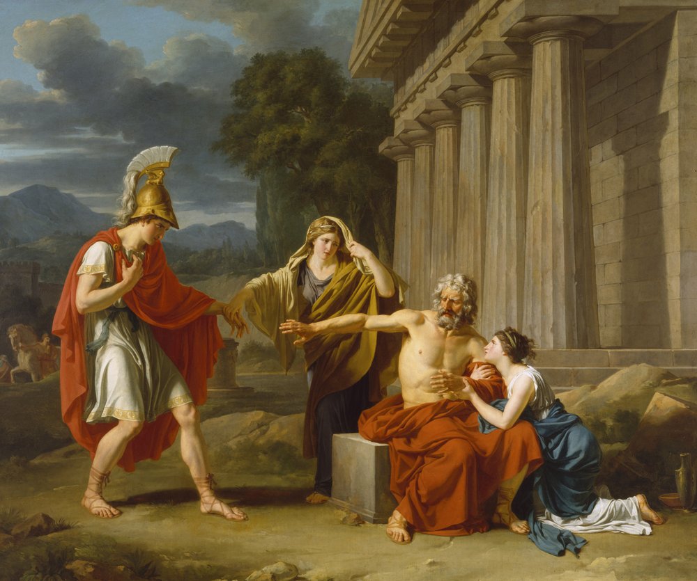 Edipo a Colono da Jean-Antoine-Théodore Giroust