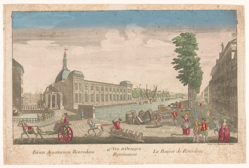 Veduta della Borsa di Rotterdam da Jean François Daumont