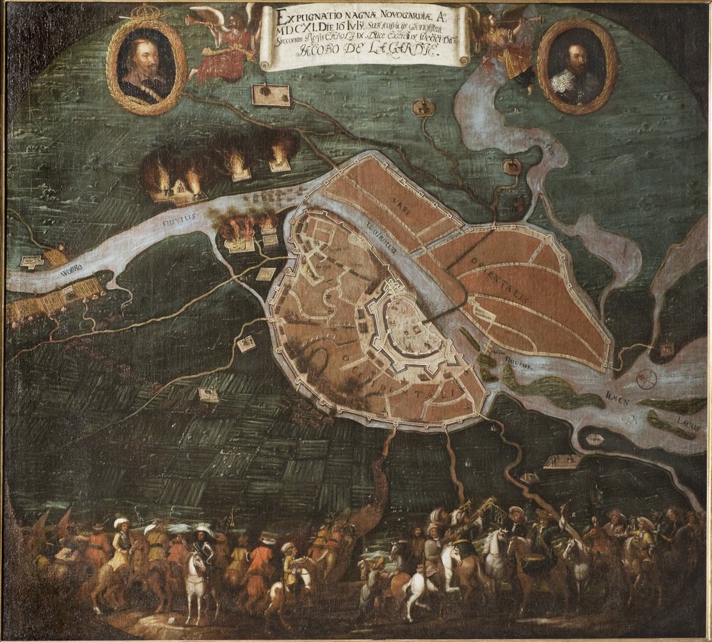 La battaglia di Novgorod, guerra polacco-svedese (1600-1611) da Johan Hammer